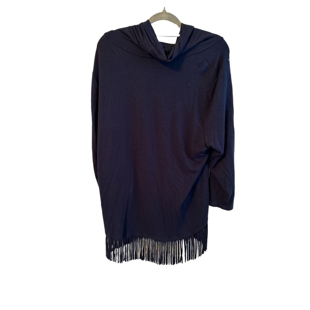 Ruby Rd. Retro Cowl Neck Fringed Sweater W/ Paisl… - image 3